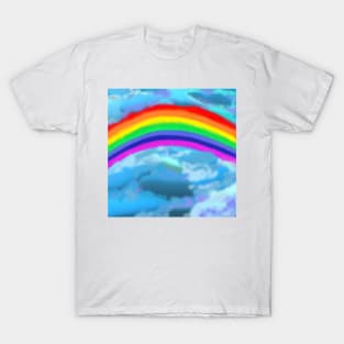 Rainbow Breaking Through Clouds T-Shirt